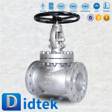 Didtek 6'' 300LB CF8M Flanged End Stem Globe Valve with drawing